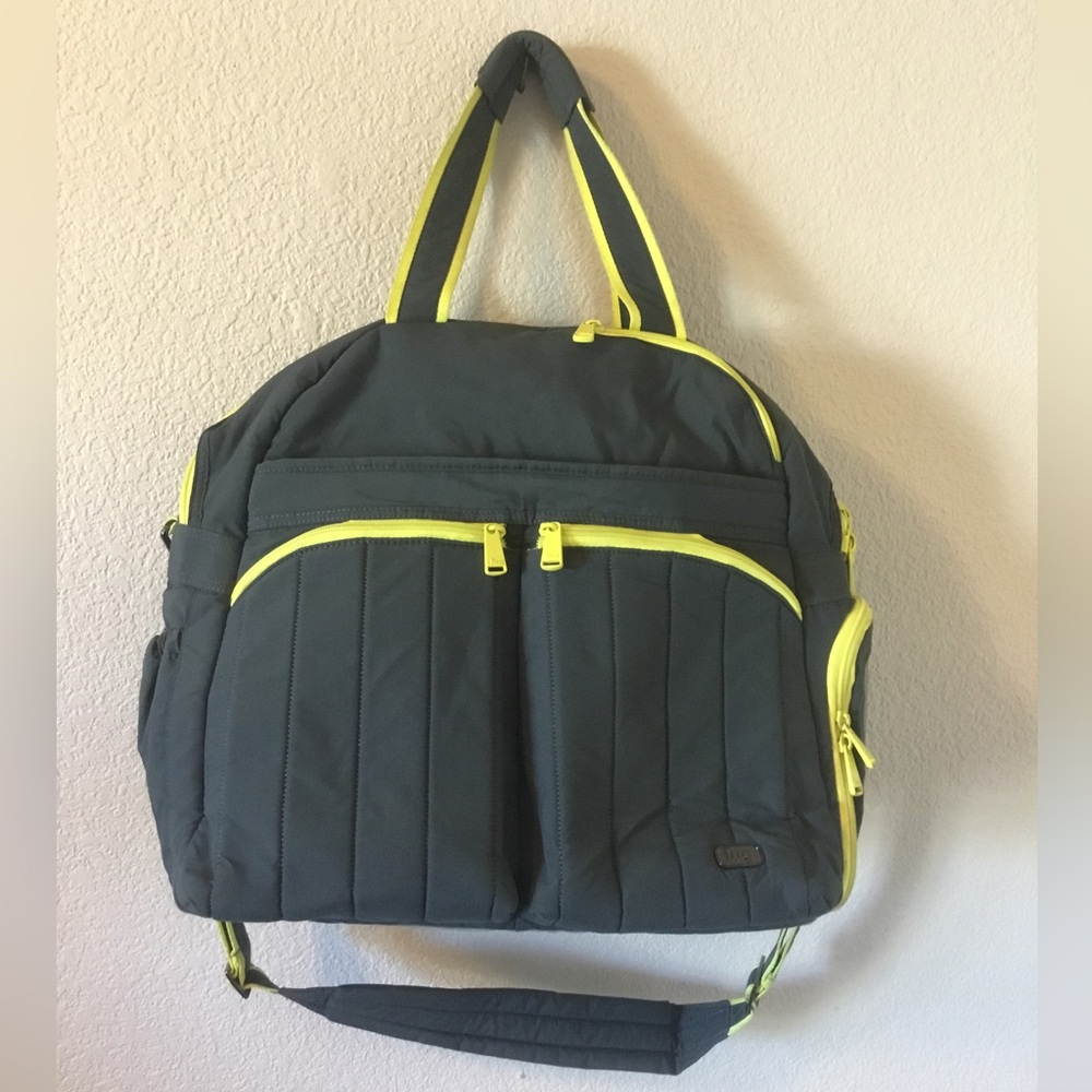 LUG Boxer 2 Gym / Overnight Bag, Gray & Yellow